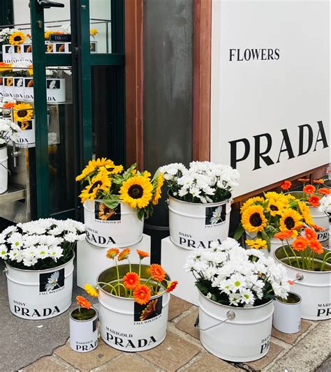 prada flower shop|Prada floral designs.